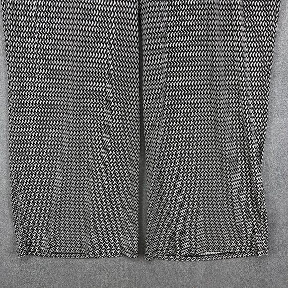 Alfani Pants Womens 2X Plus Black White Chain Print Wide Leg Pull On Made in USA - Picture 6 of 16